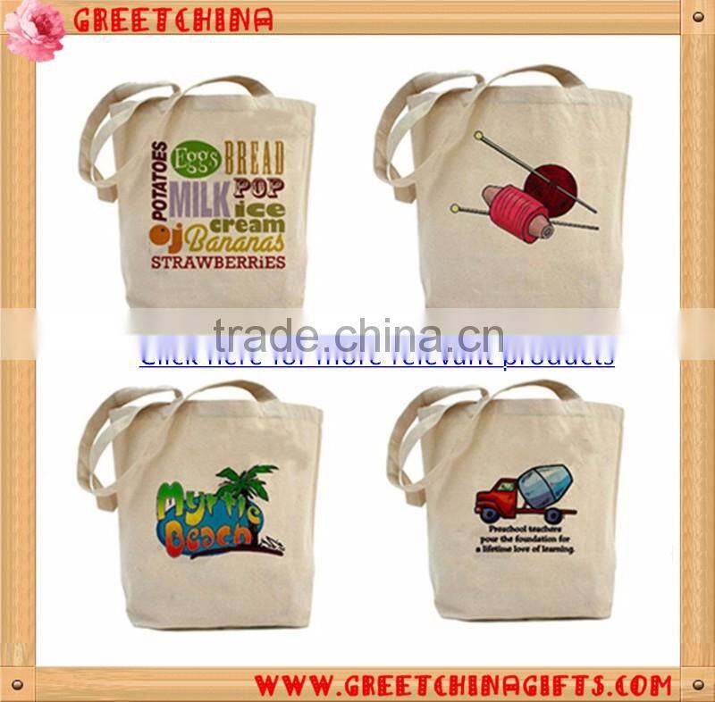 Cotton canvas Tote bag for carring groceries and shopping