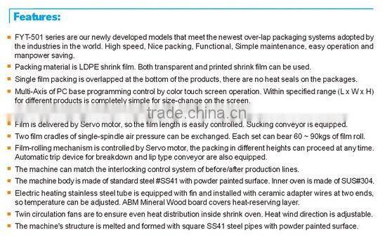 High speed Overlapping Tray wrapping Packaging machine
