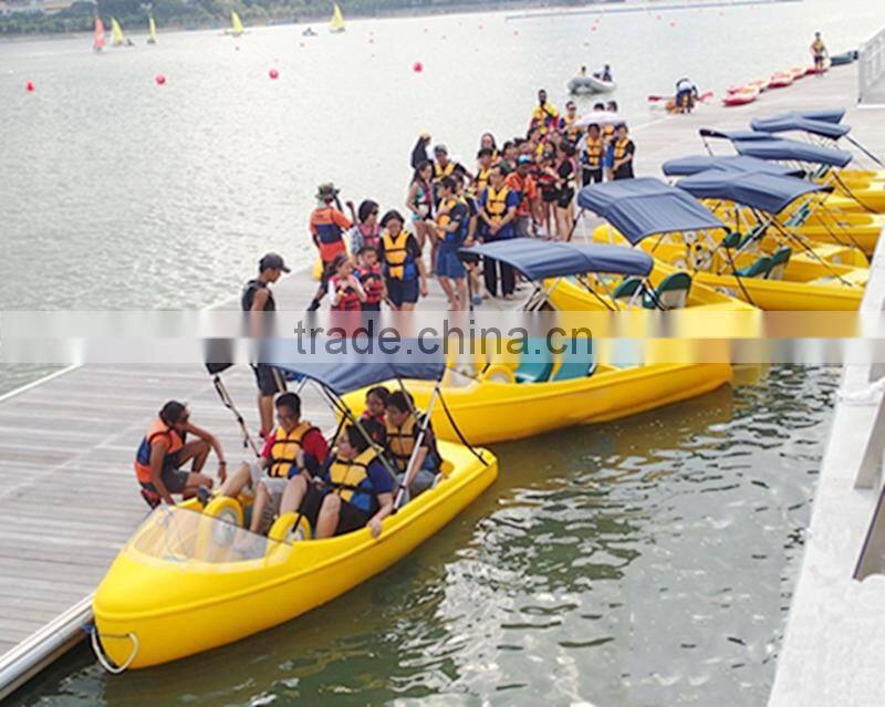 HDL-420 polyethylene pedal boat for 4 person