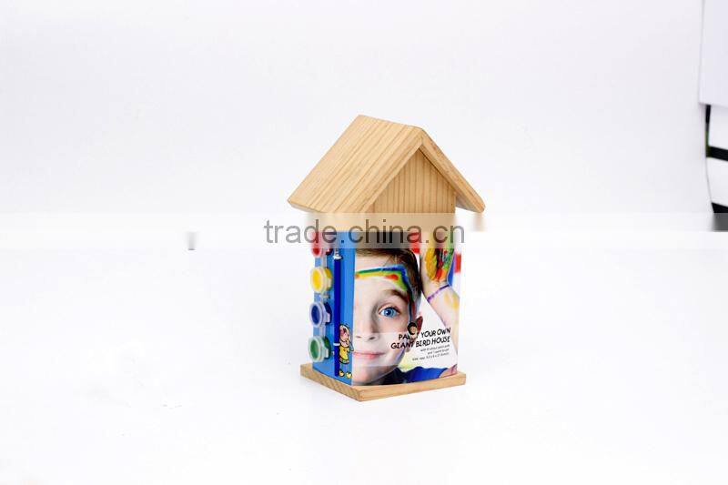 PAINT YOUR OWN TOYS WOOD BIRD HOUSE