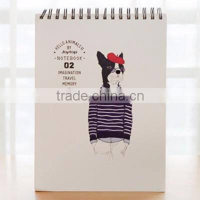 spiral banding woodfree paper notebook