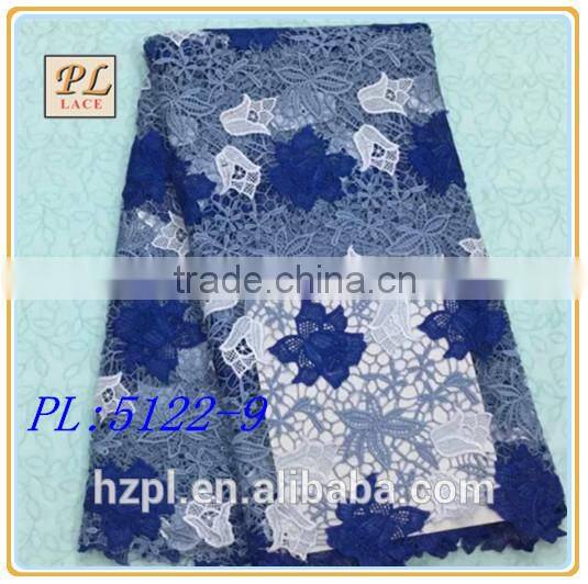 2015 latest design fashion african dress embroidery swiss guipure lace fabric for women