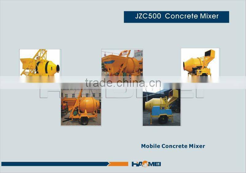 JZC500 mezcladora de concreto recomendad por haomei