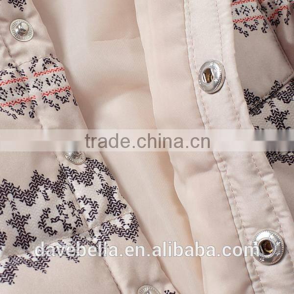 DB1616 dave bella 2014 winter infant coat baby wadded jacket padded jacket outwear winter coat jacket down coat outwear