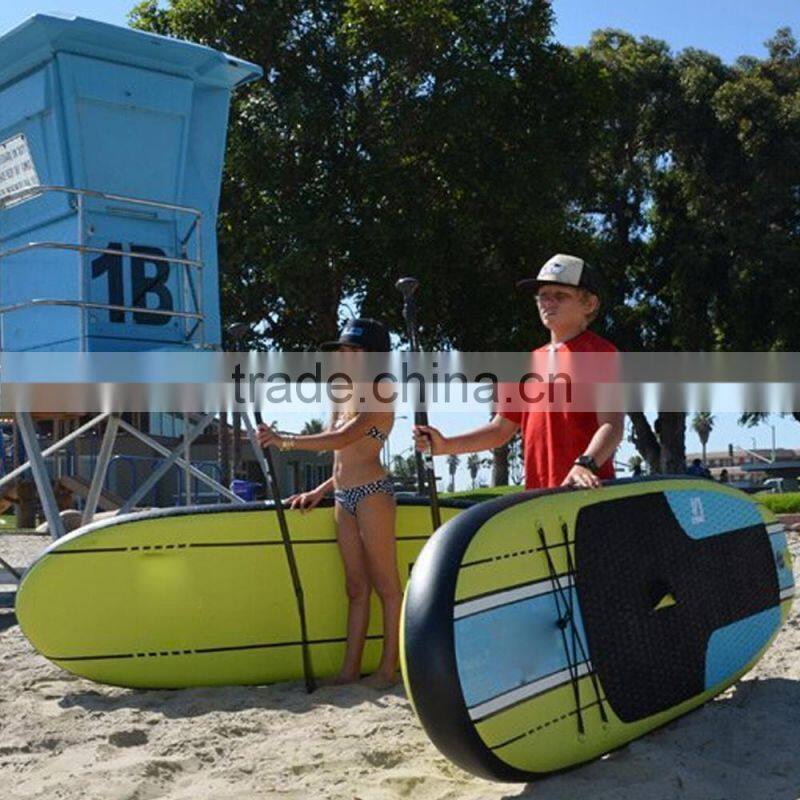 7 ft 6 inch Epoch power Kids Inflatable Stand Up Paddle Board with Pump and 3 Piece Adjustable Paddle (4" Thick) Super Durable