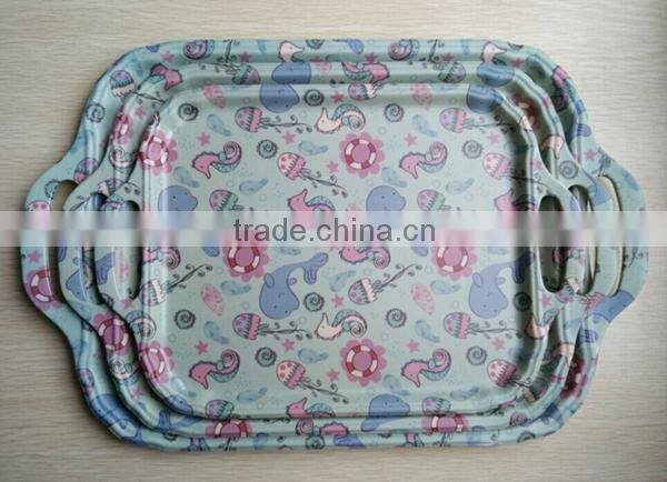 2015 fasional melamine serving tray