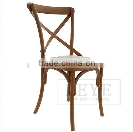 Factory Direct Stackable Cross Back Resin Plastic Chair Banquet Dining Chair High Quality For Events/For Rental Wholesale Price