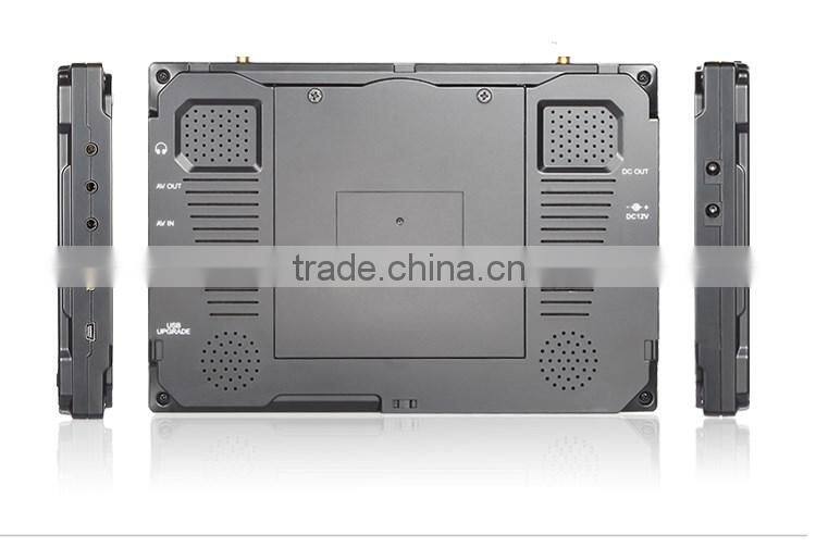 High resolution 800x480 compable with 5.8GHz transmitters 8" dual 32 channels receiver dji phantom drone