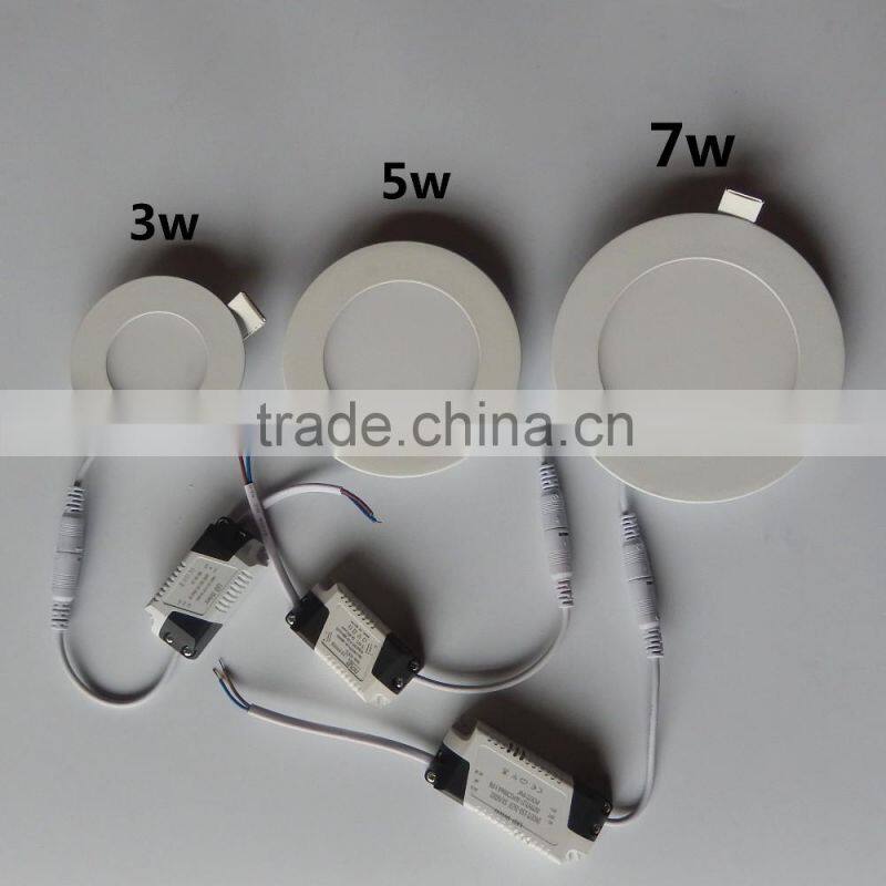 3w aluminum ultrathin round led panel lamp