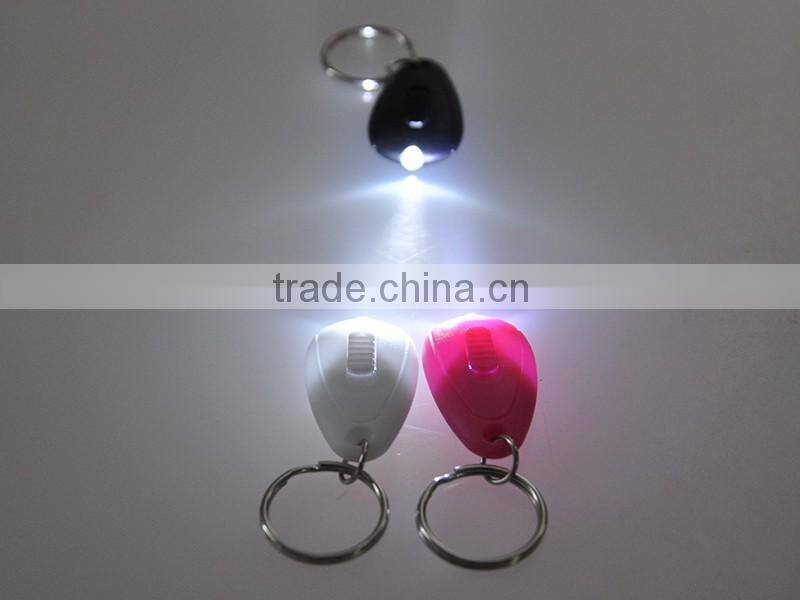 Factory White Light Promotional LED Souvenir Keychain