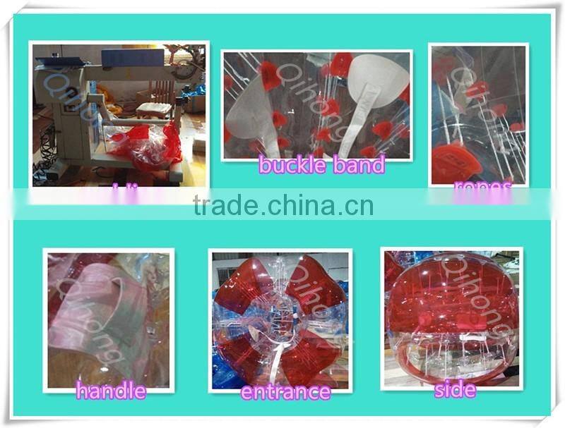 inflatable soccer bubble zorb ball, body zorbing ball