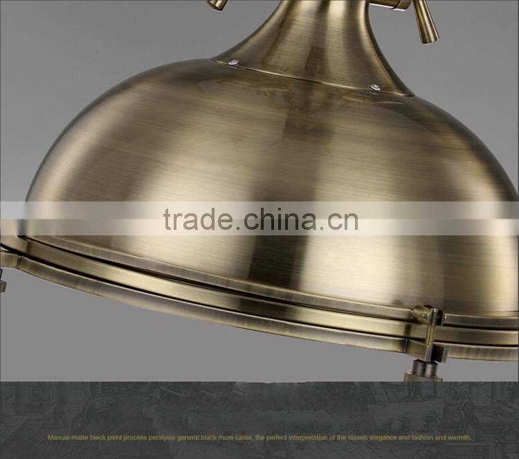 Roberts Loft Indusctrial pendant Light Chrome/Brass/Black Color Iron Pendant Lights