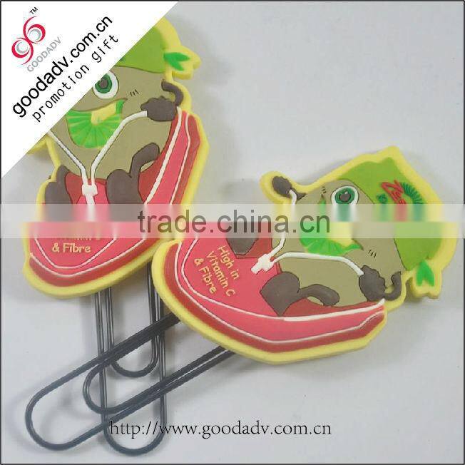 Colorful advertising pop novelty plastic funny any size paper clip