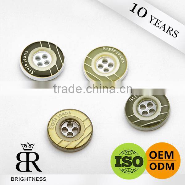 Wholesale colorful 4 holes sewing type shirt button