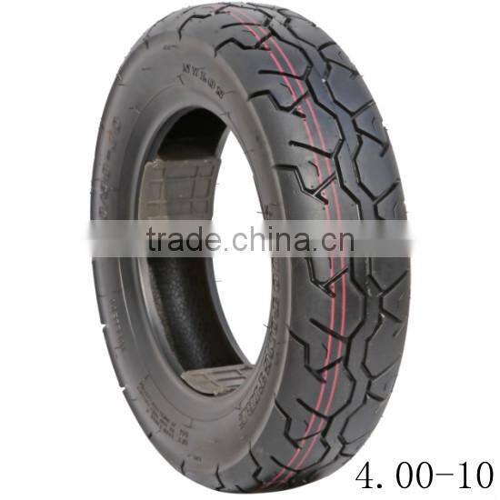 china factory supply top quality motorcycle tire 4.00-10 with DOT certificate