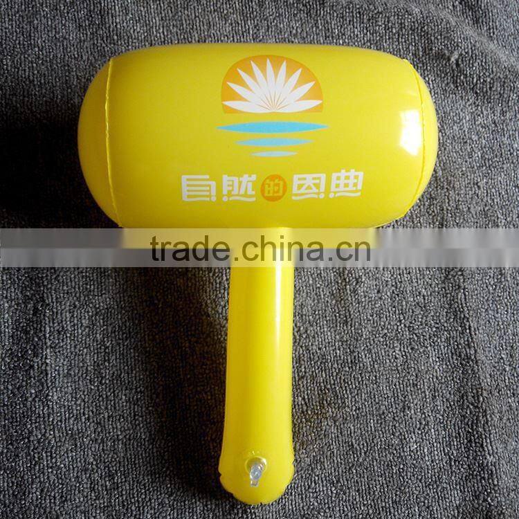 full print toy hammer inflatable wood mallet toy