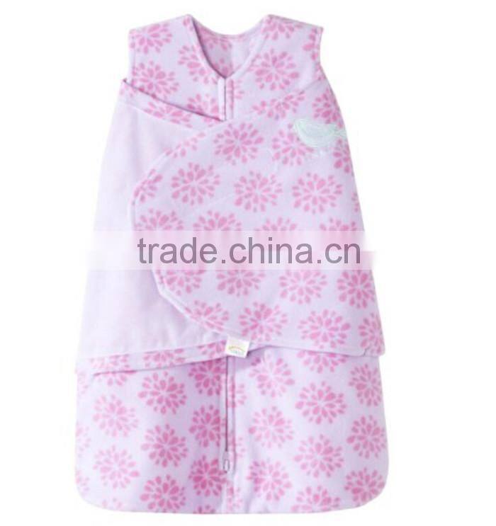 Sleeping Baby Fleece Swaddle Newborn Blanket Adjustable Infant Wrap
