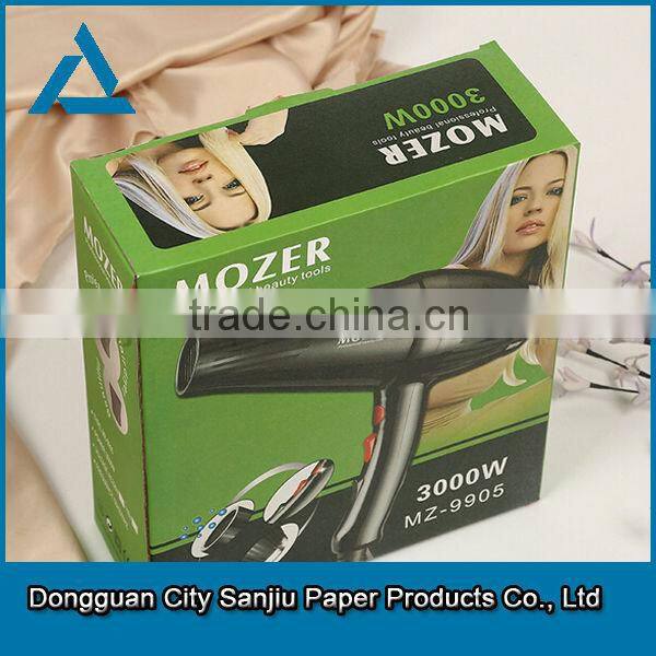cosmetics hair dryer packaging color box color carton