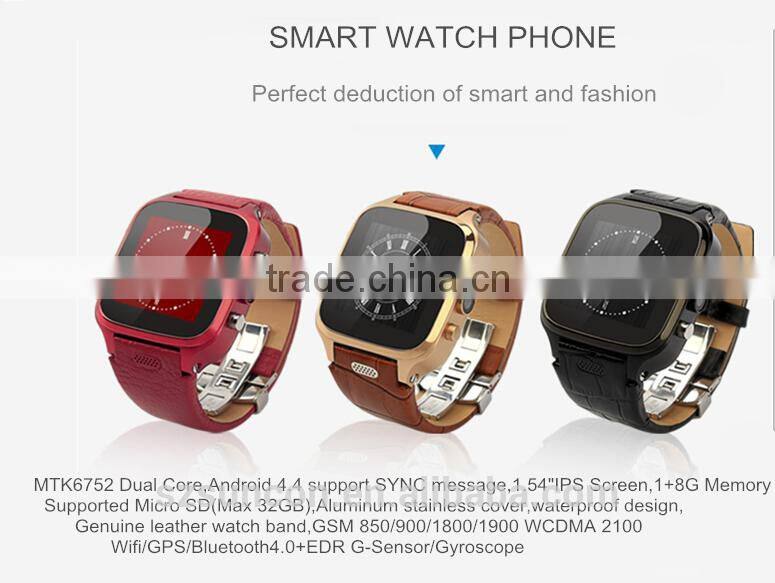 Fifine New Products 2015 Cheap W9 Smart Watch,W9 Smart t3G telephone watch wrist WIFI For Android Ios Phone
