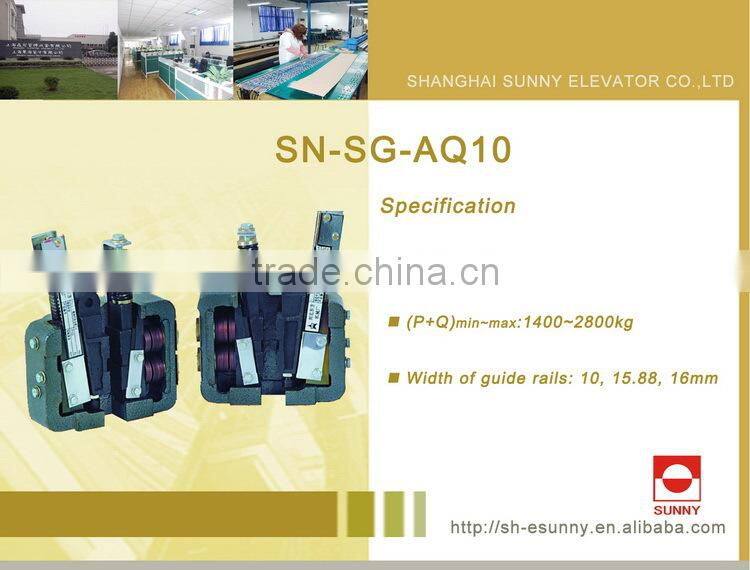 Durable promotional elevator safety gear adhesive sealant