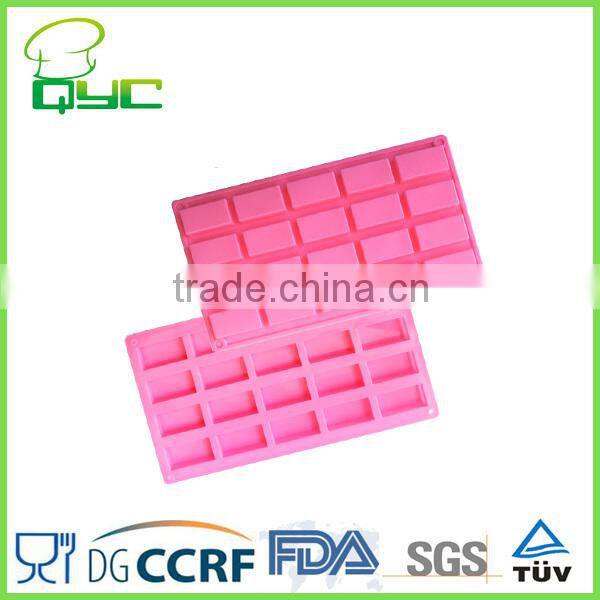 Non-stick Silicone 20 Cup Square Brick Shape Muffin Tray