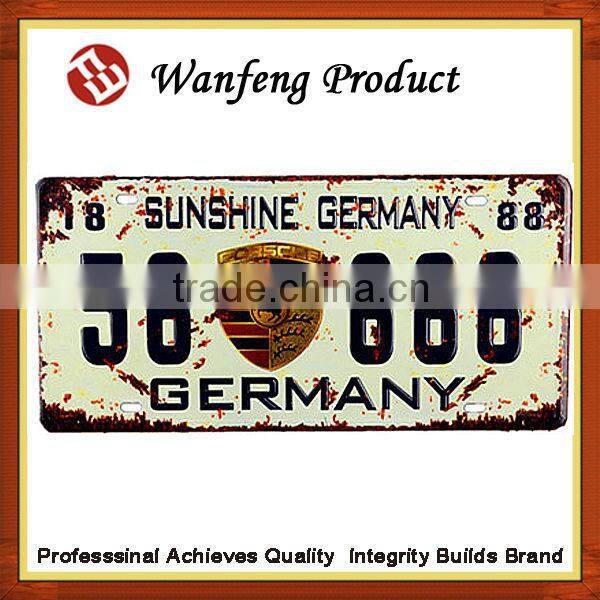Customized wholesale license plate for car , moter licenses ,bicycle accessories