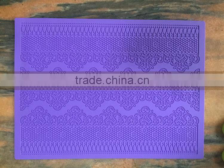 Best sale fondant cake lace mat Damascus pattern china supplier