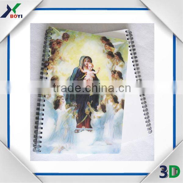 PP/PET Plastic Cover 3D Lenticular Printing Note Book