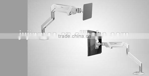 2014 new design professional clamp mount single arm in desk adjustable LCD Monitor arm