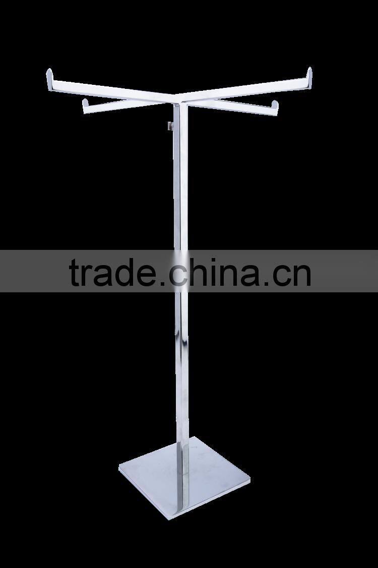 Simple and Clear Shiny Chrome Counter Top Shoe Rack