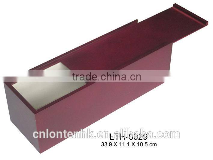 Promotional Antique Single wooden Wine Carry Box