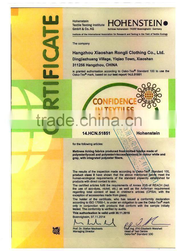 woven jacquard 100% polyester mattress fabric