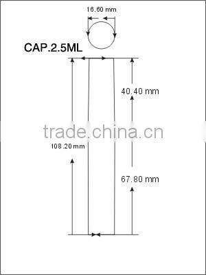 Slim popular empty lipgloss container