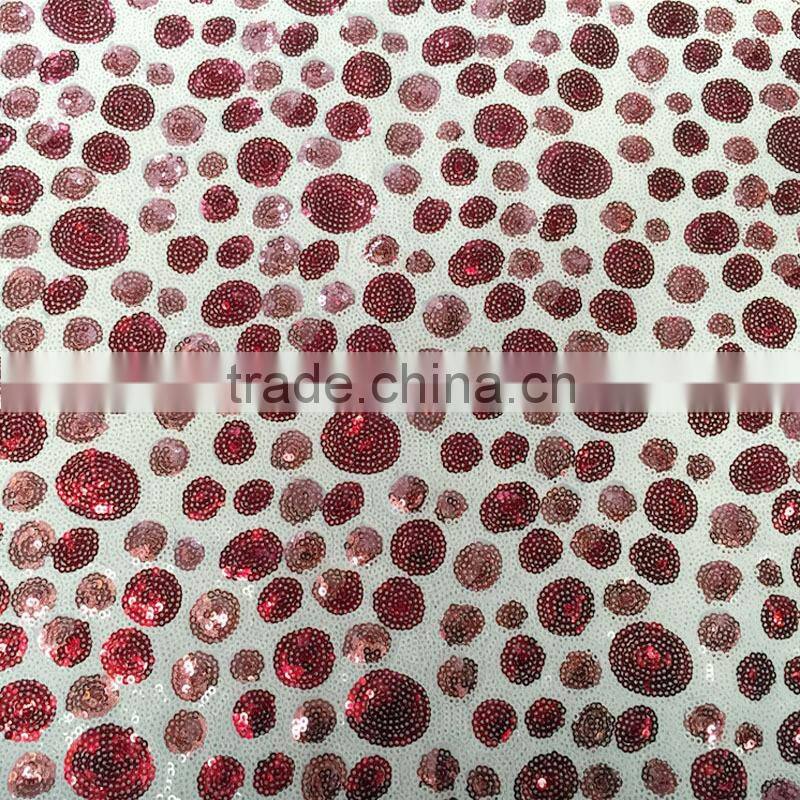 colorful circles embroidery dots sequins fabric