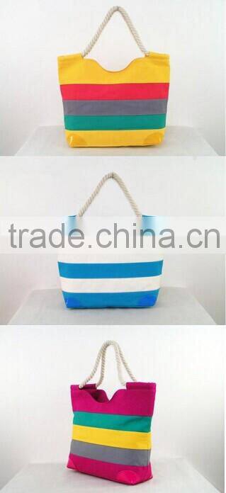 Rainbow bar splicing fashion leisure handbag