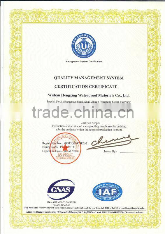 5mm SBS modified bituminous waterproof sheet with polyester tire