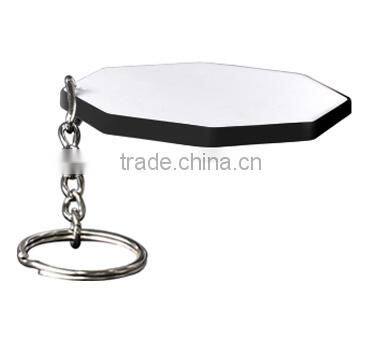 Octagon Keychain, promotional keychain, polymer key chain, key chain for sublimation