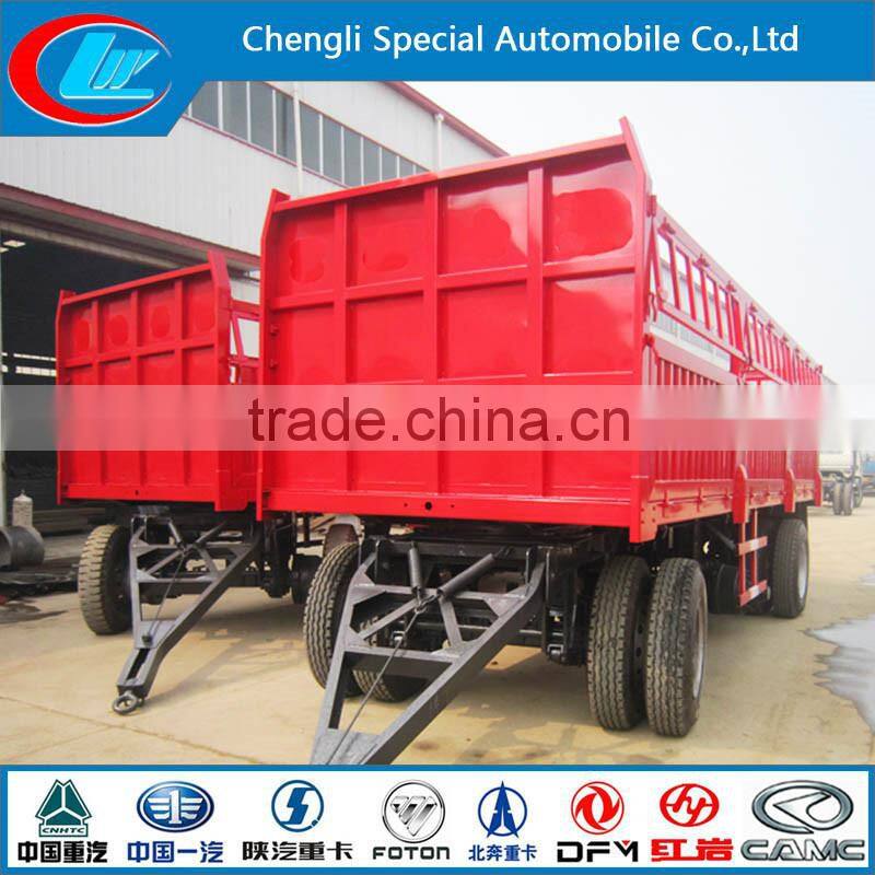 15 ton Van Trailer 2 axle full trailer Van full trailer cargo truck trailer 15000kg cargo trailer side wall cargo trailer truck