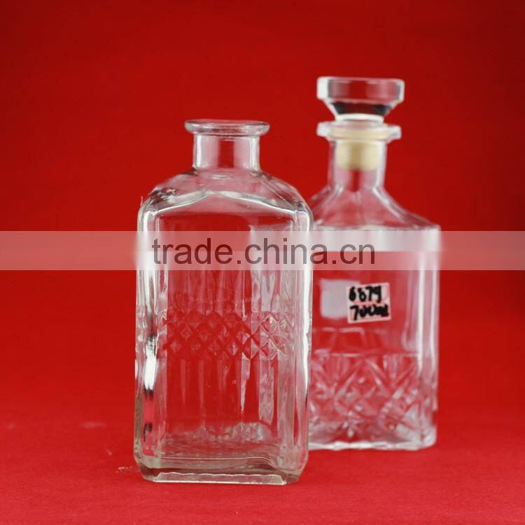 New design 1 liter liquor bottle glass carboy wholesale glass liquor bottles