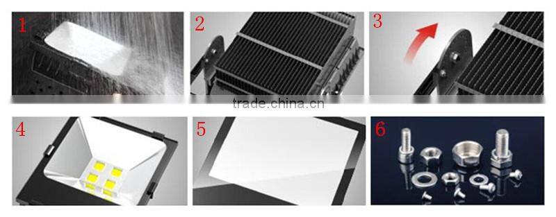 Bridgelux chip Meanwell driver outdoor led flood light 100w Led Flood light 5 years warranty