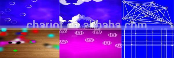 Chariot Hot product glass interactive table bar colorful circle effect