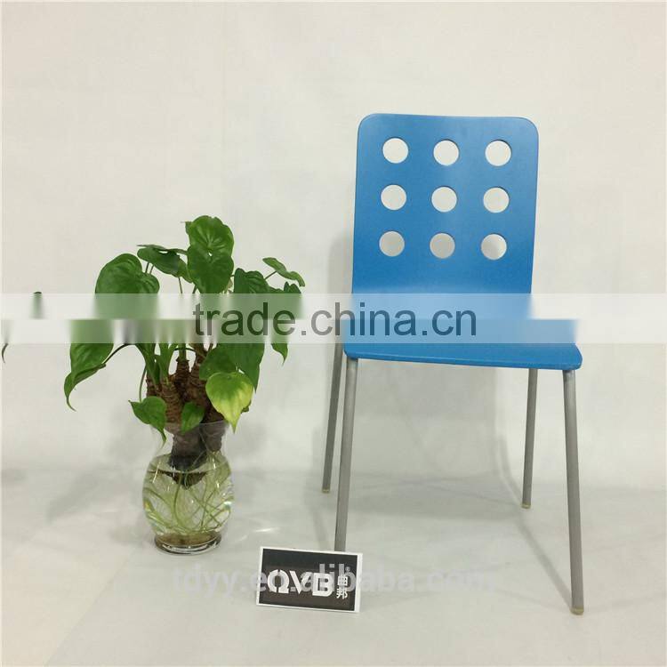 TDC-114-4 QVB JIANDE TONGDA BENTWOOD BEECH VENEER stackable METAL CHROME PLATED ARMREST OFFICE CHAIR