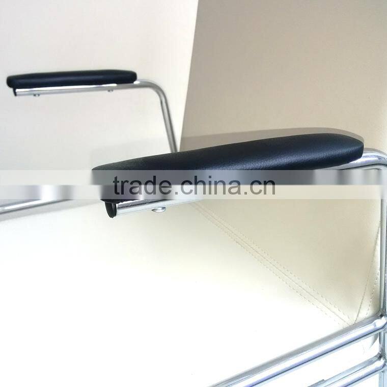 TDC-195-2 QVB HANGZHOU JIANDE TONGDA ARMREST PU SEAT CHROME PLATED STEEL FRAME MEETING OFFICE CHAIR