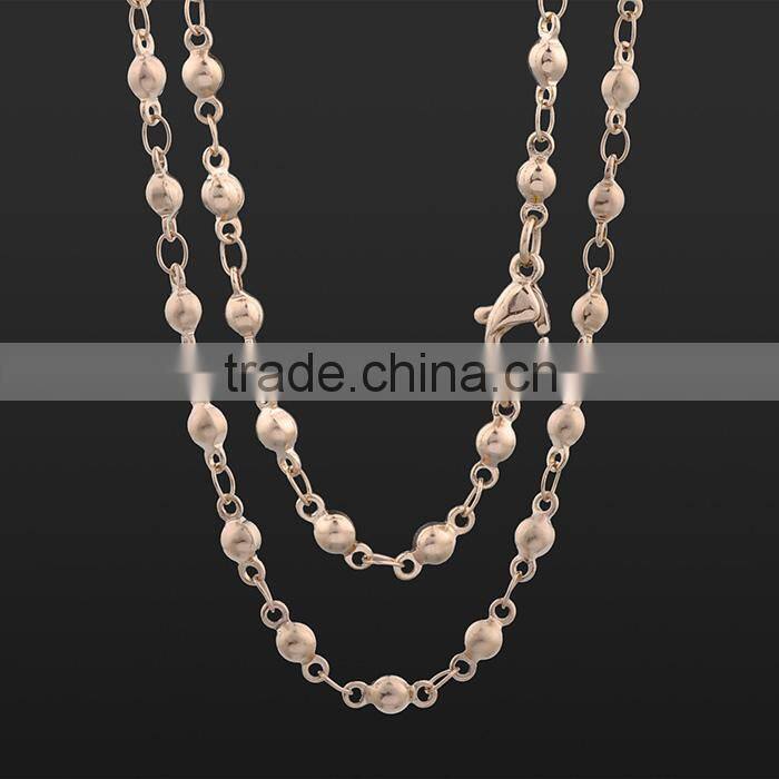 New Arrivals 2016 Black Bead Long Chain Necklace