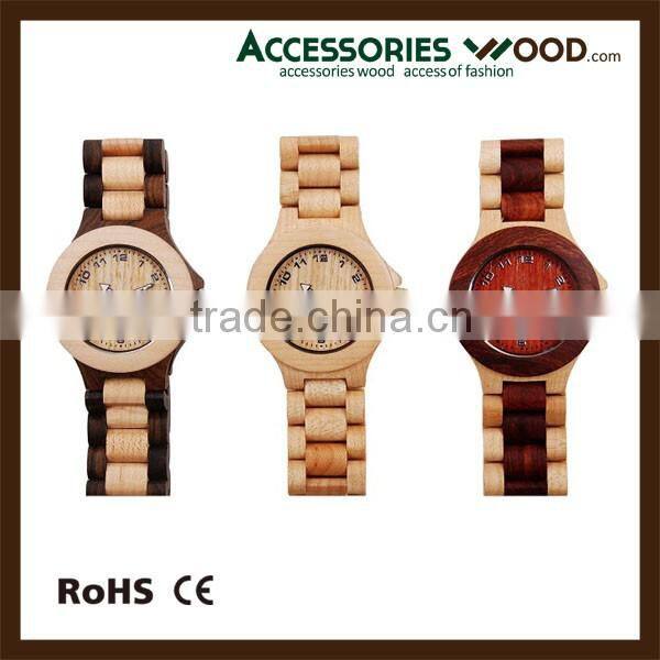 Various styles and colors of high quality wood wrist wooden watch with your brand logo