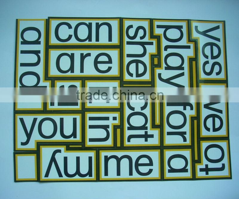 Cartoon cute die cut paper laminated magnetic shape puzzle, fridge magnet puzzles