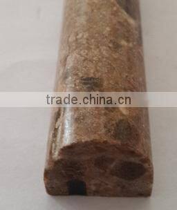 Ogee and waterfall edging border for stone window frame