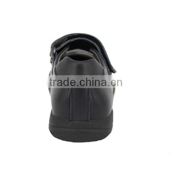 Bulk Wholesale Girls Classic Pure Black Round Toe School Shoes Size 25-37