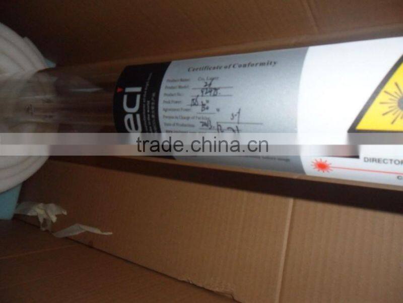 Max. power 100w co2 laser tube