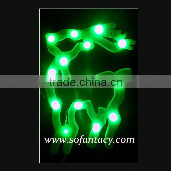 christmas deer light shape led decorative deer light on the window